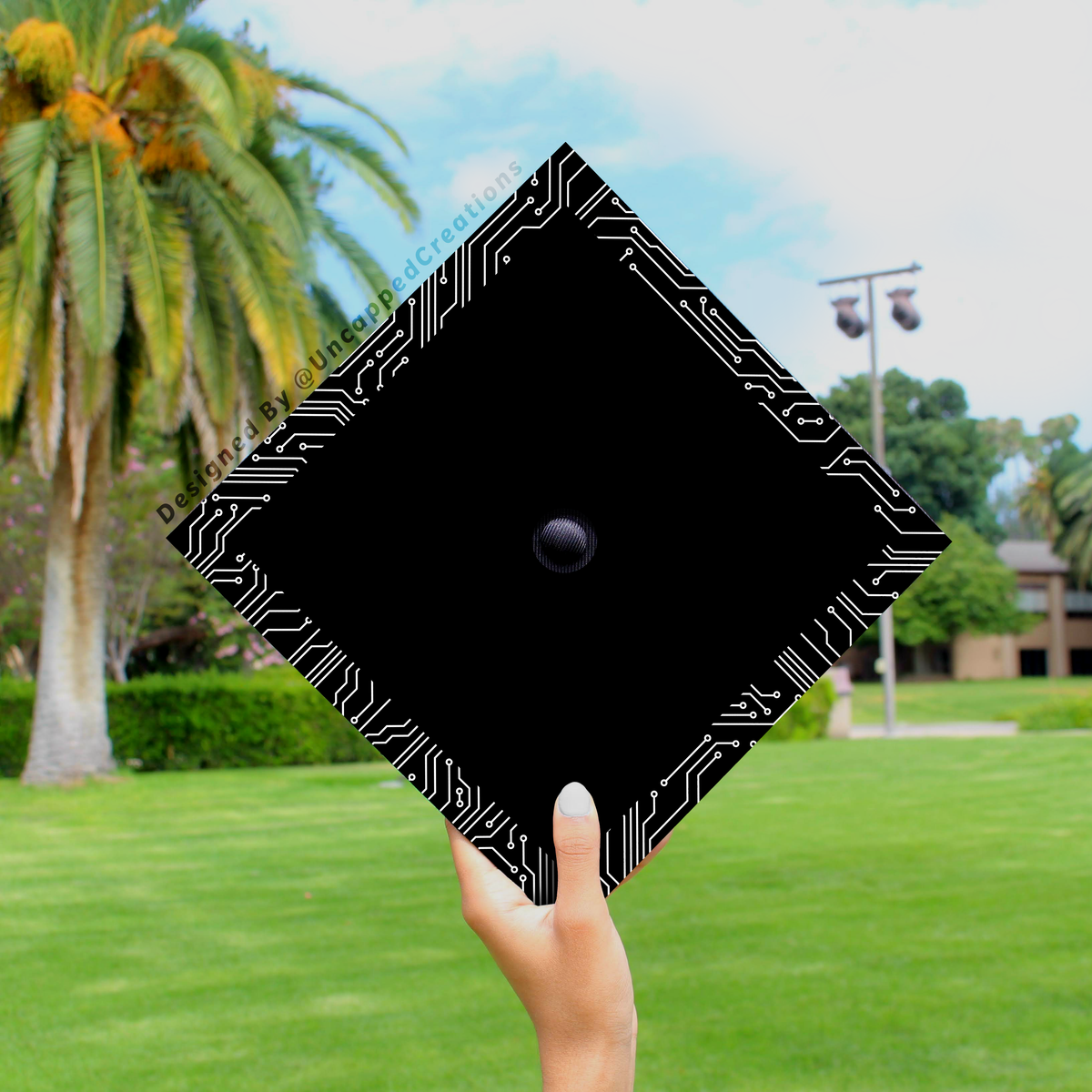 Computer Grad Cap - PRINTED Topper – Uncapped Creations