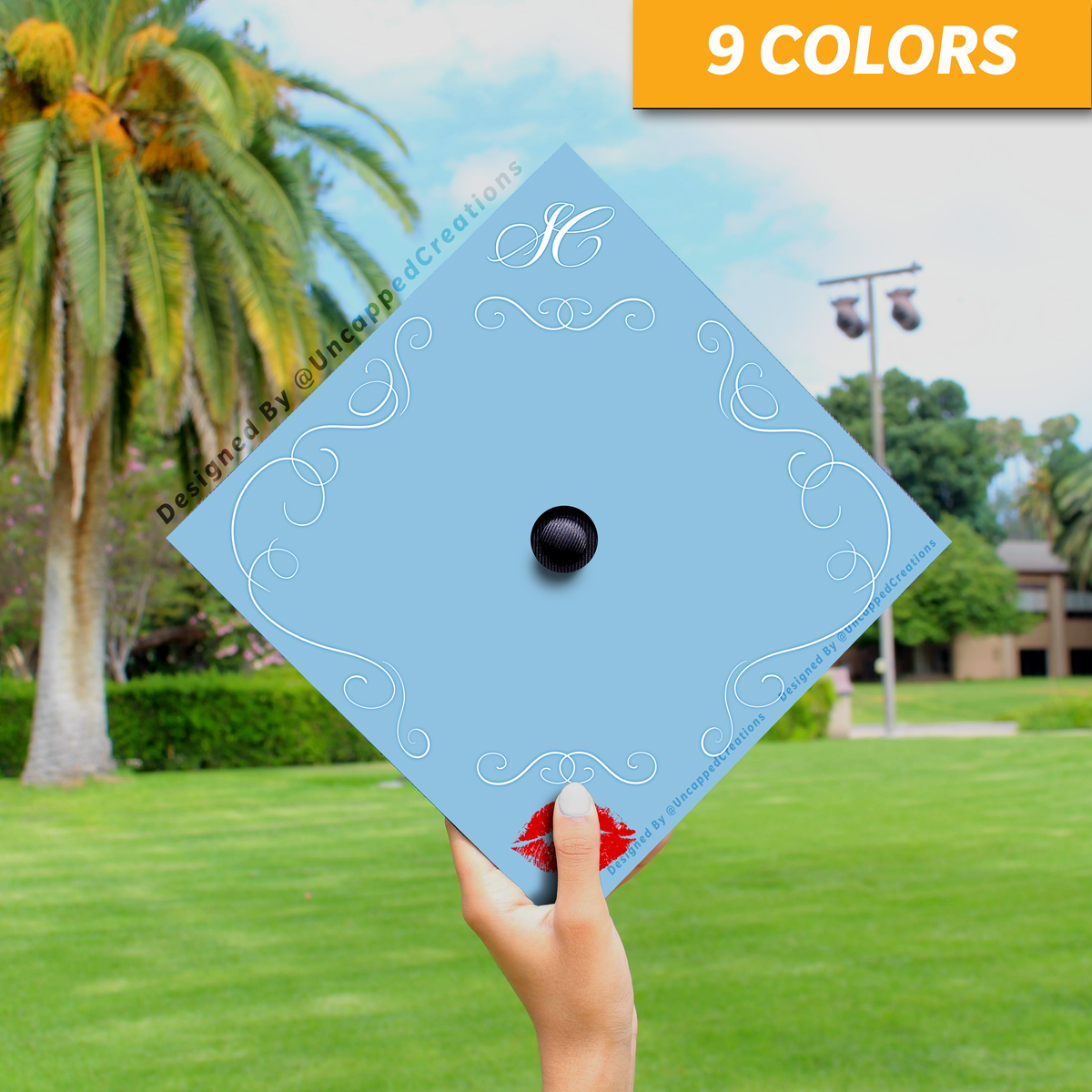 Swirl Frame Grad Cap - PRINTED Topper – Uncapped Creations