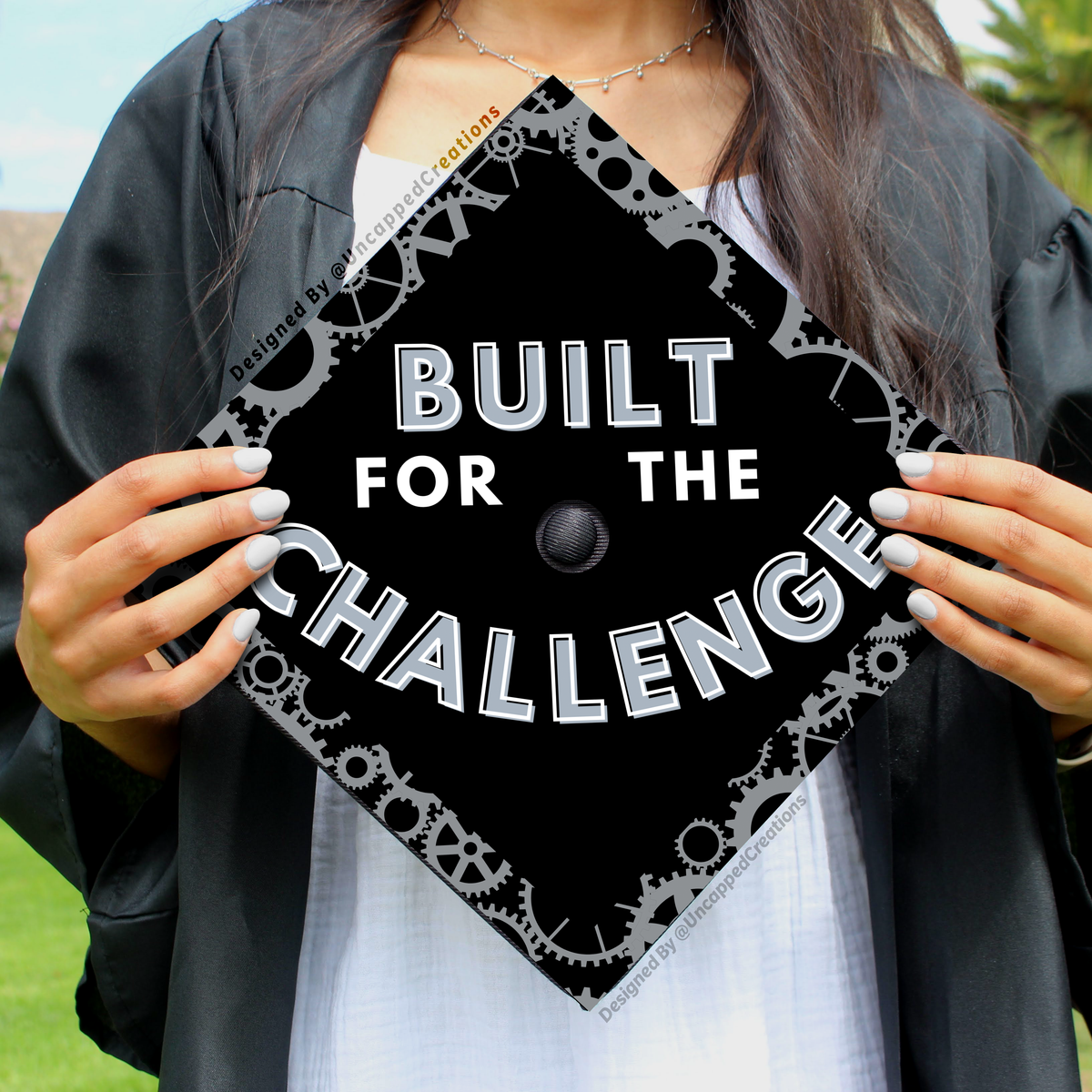 Engineer Graduation Cap Engineer Grad Cap - PRINTED Topper – Uncapped Creations