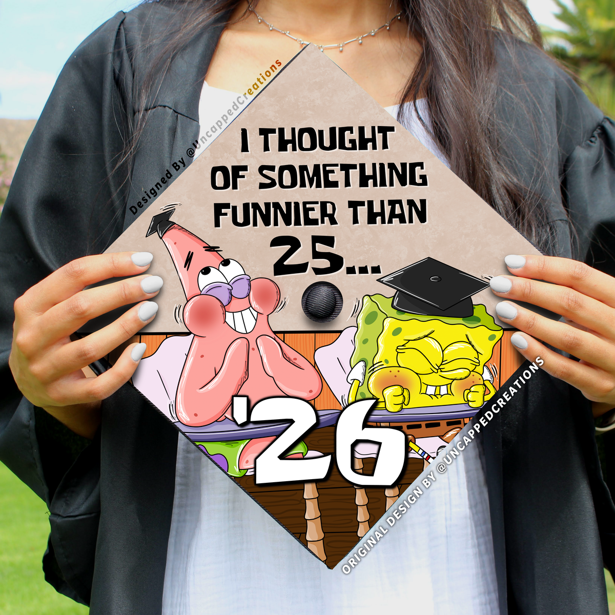 '26 Grad Cap - PRINTED Topper – Uncapped Creations